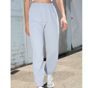light blue rosa sweatpants